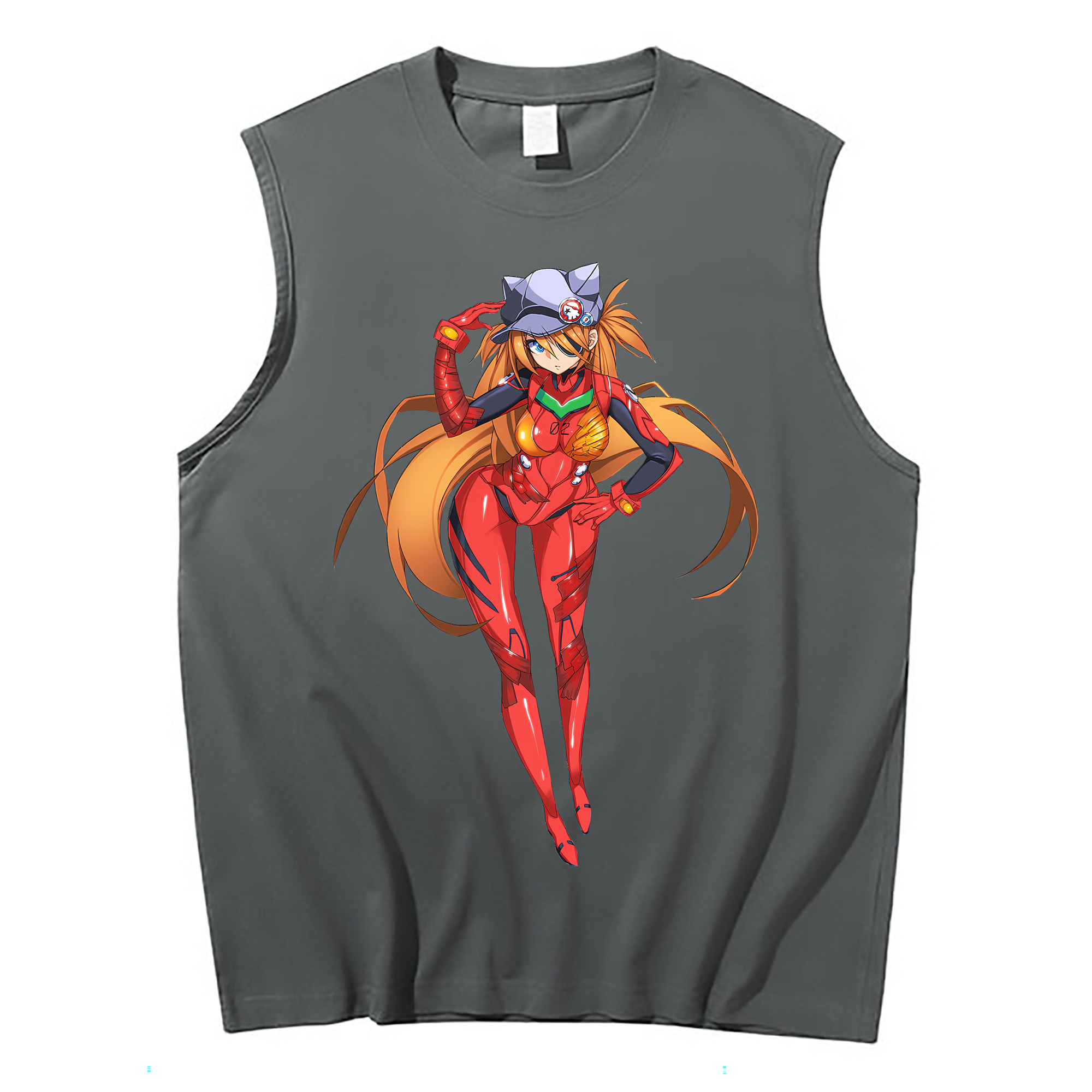 （画像用） EVA 新世紀エヴァンゲリオン コットン100％タンクトップ（フロントプリント）